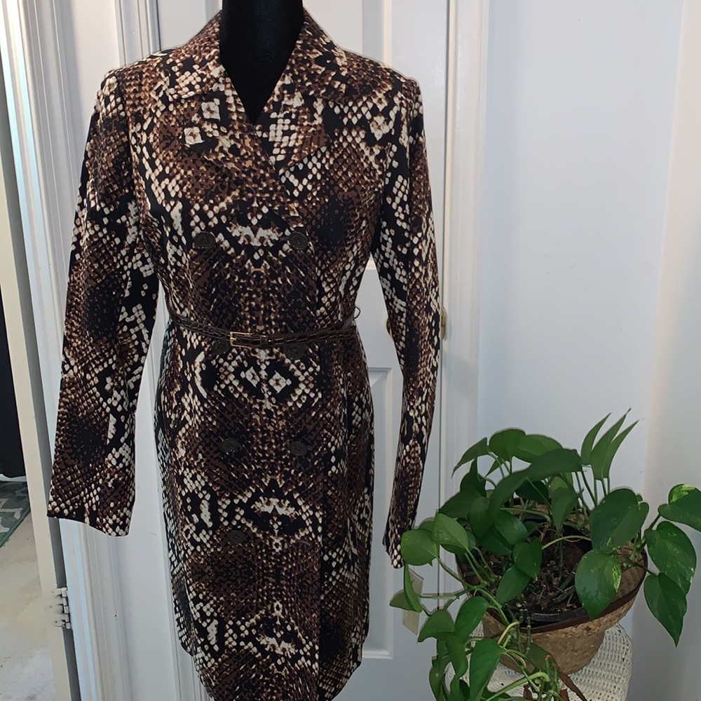 NEW Michael Michael Kors Snake Print Lightweight Coat